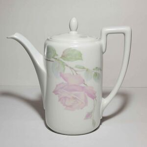Rosenthal Coffee Pot Pink Rose Isolde Vintage Selb Bavaria